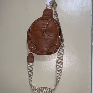 Brown one strap purse